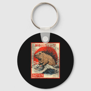 Capyzilla _ Kanagwa Wave Japan _ Cool Rodent Capyb Key Ring