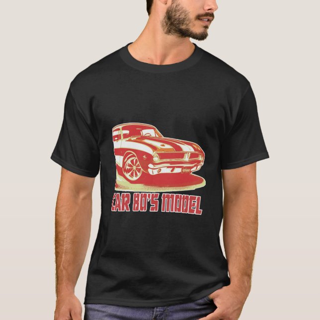 Car 80's Model T-Shirt (Front)