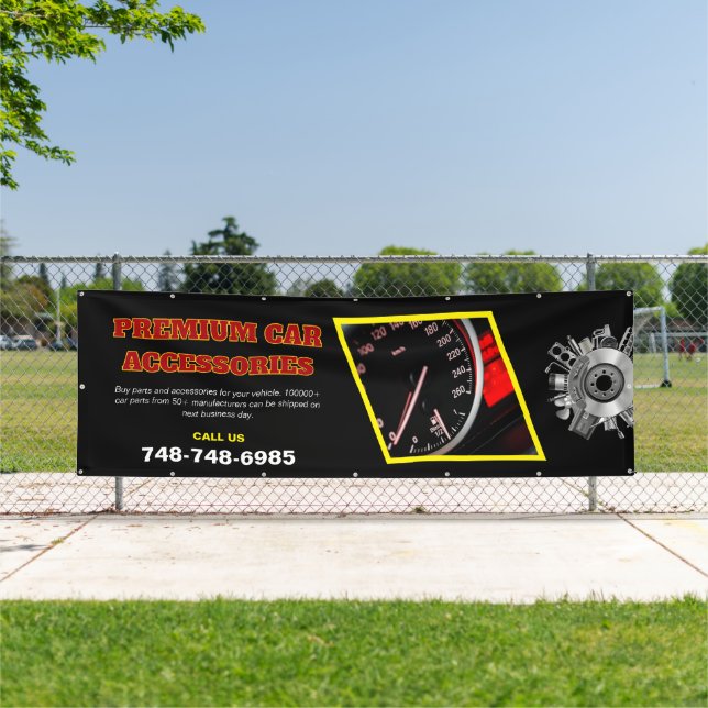 Car Accesories Custom Business Banner (Insitu)