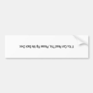 car accident bumper sticker