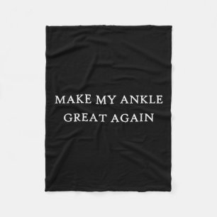 Car Accident Post Op Physical Therapy Surgery Fleece Blanket