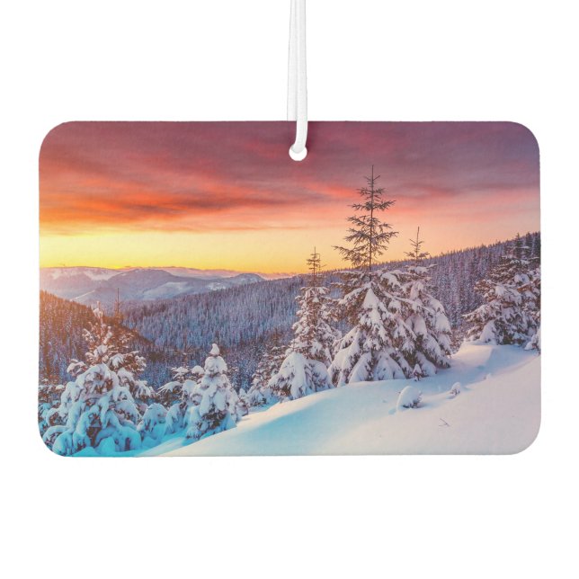 Car Air Freshener-Alpine Snow Car Air Freshener (Front)