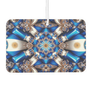 Car Air Fresheners with Argentinian Colours Design