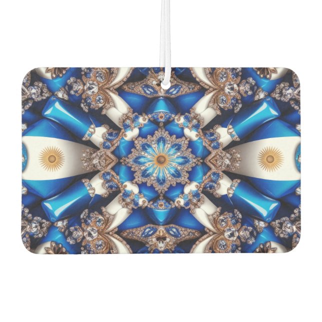 Car Air Fresheners with Argentinian Colours Design (Front)
