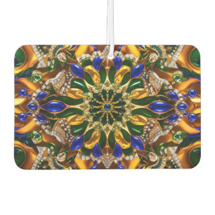 Car Air Fresheners with Brazil Colours Design