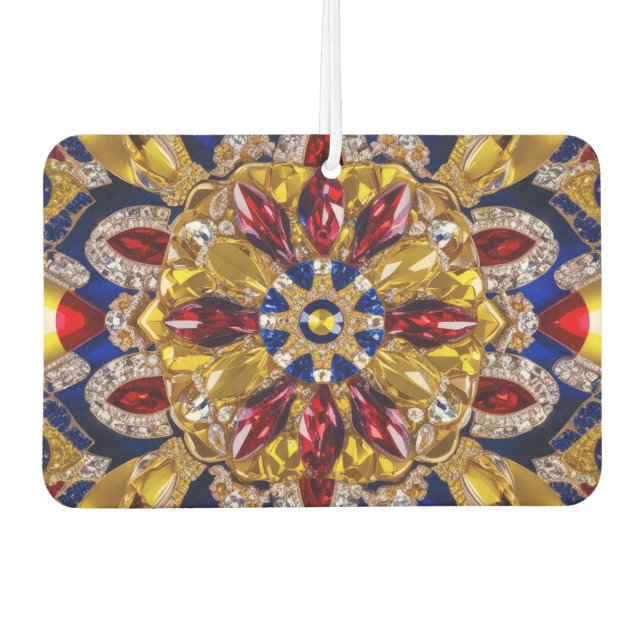 Car Air Fresheners with Colombia Colours Design (Front)