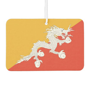 Car Air Fresheners with Flag of Bhutan