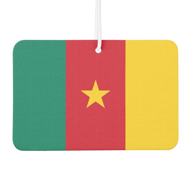 Car Air Fresheners with Flag of Cameroon (Front)
