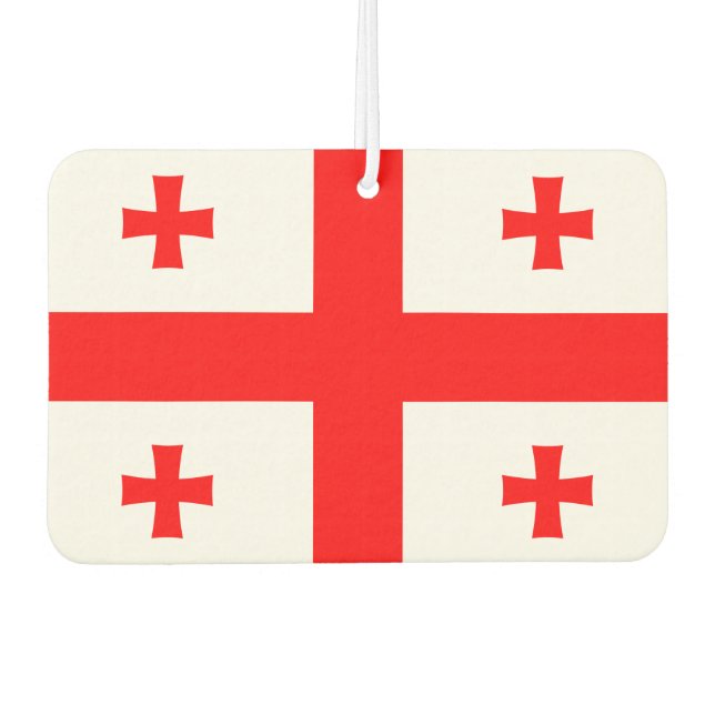 Car Air Fresheners with Flag of Georgia (Front)
