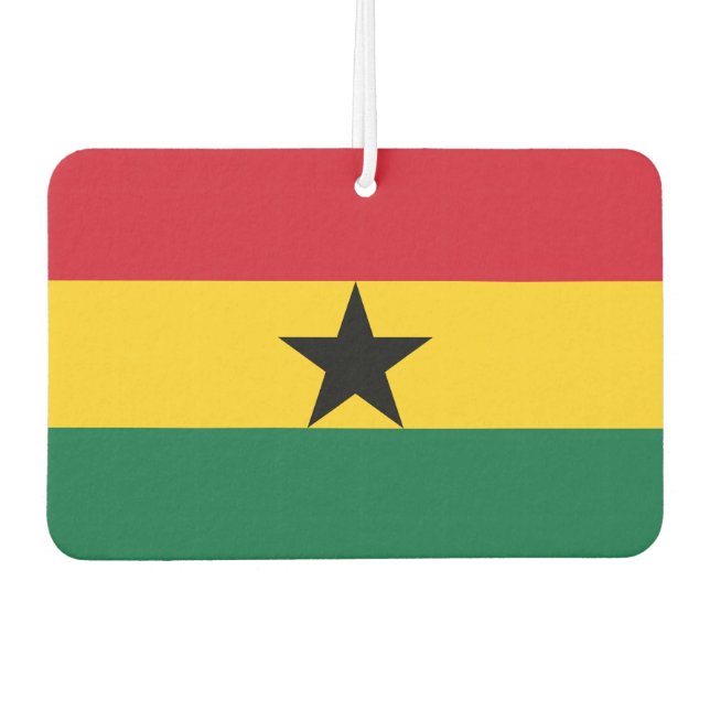 Car Air Fresheners with Flag of Ghana (Front)
