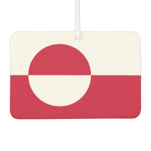 Car Air Fresheners with Flag of Greenland
