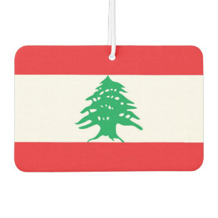 Car Air Fresheners with Flag of Lebanon
