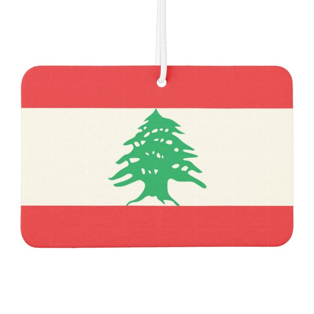 Car Air Fresheners with Flag of Lebanon (Front)