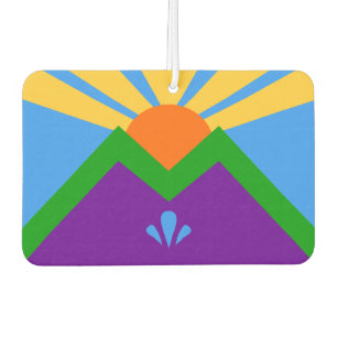 Car Air Fresheners with Flag of Manitou Springs