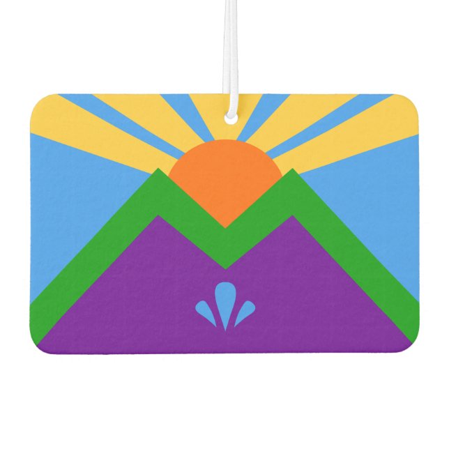 Car Air Fresheners with Flag of Manitou Springs (Front)