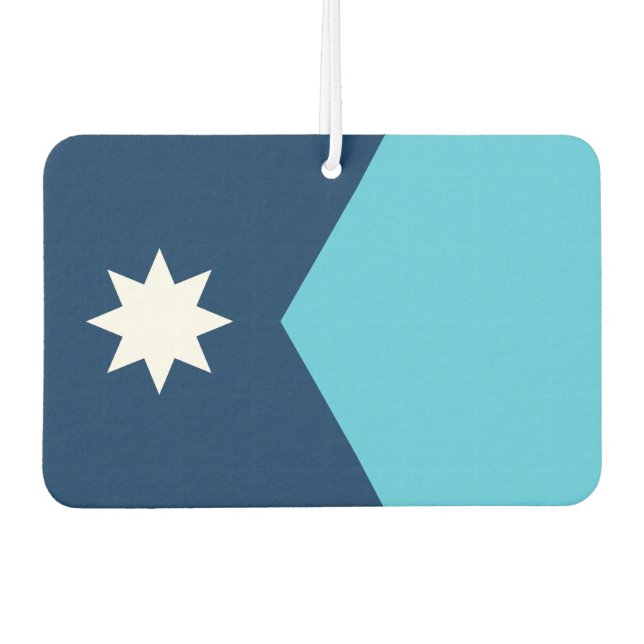 Car Air Fresheners with Flag of Minnesota, USA (Front)