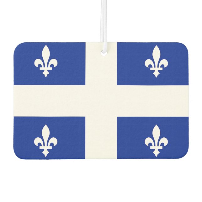 Car Air Fresheners with Flag of Quebec, Canada (Front)