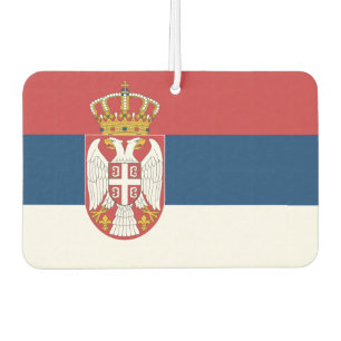 Car Air Fresheners with Flag of Serbia