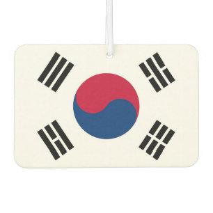 Car Air Fresheners with Flag of South Korea