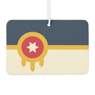 Car Air Fresheners with Flag of Tulsa City