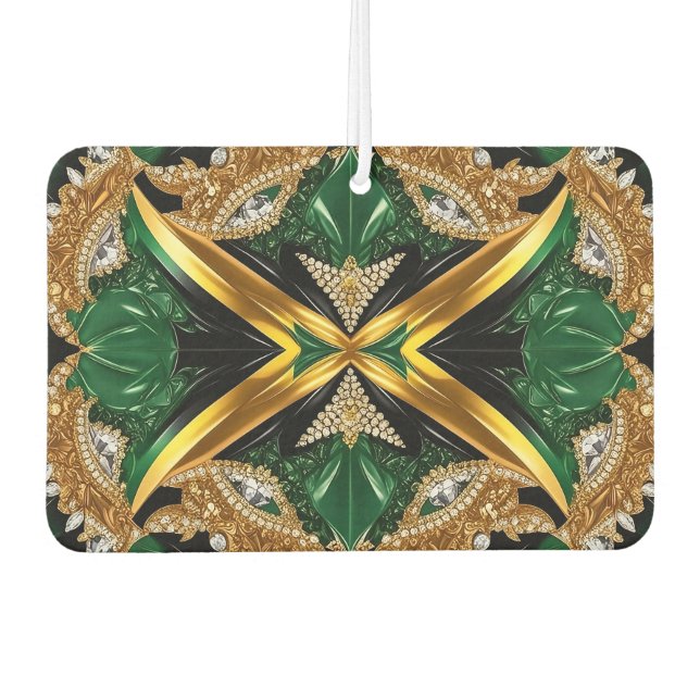 Car Air Fresheners with Jamaican Colours Design (Front)