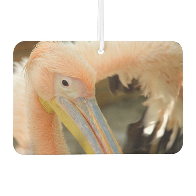 Car Air Fresheners with pink elegant pelican (Front)