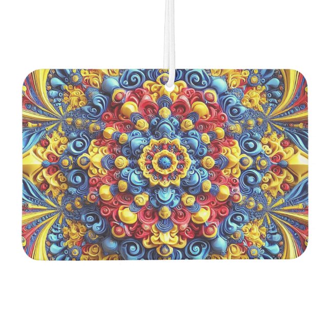 Car Air Fresheners with Romanian Colours Design (Front)