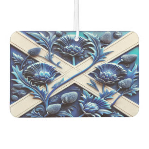 Car Air Fresheners with Scottish Thistles Design