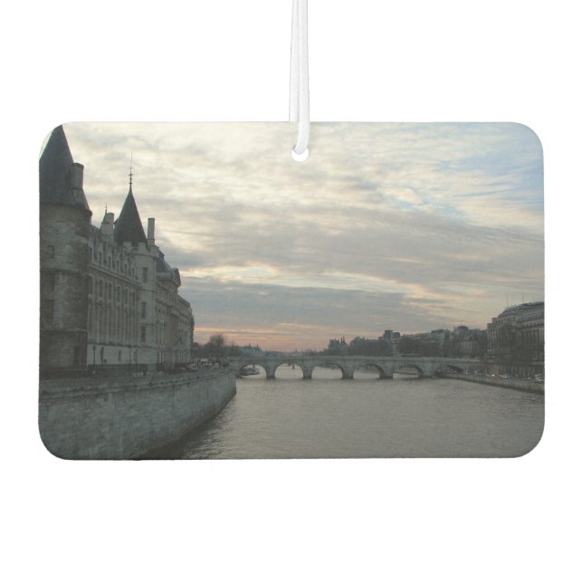 Car Air Fresheners with sunset in Paris (Front)