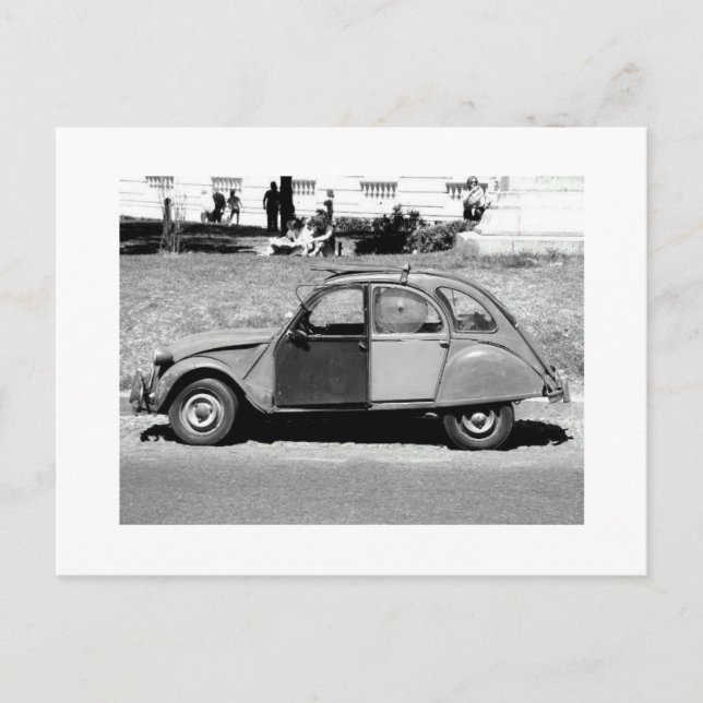 Car and Fan Postcard (Front)