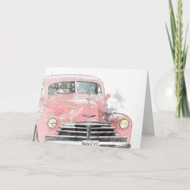 Car Antique All Occasion Greeting Card (Front)