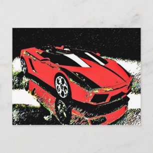 Car Art Postcard