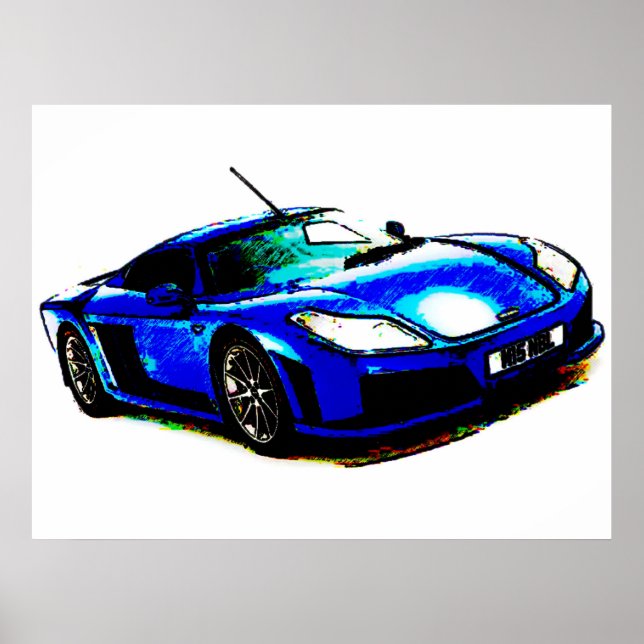 Car Art Poster (Front)