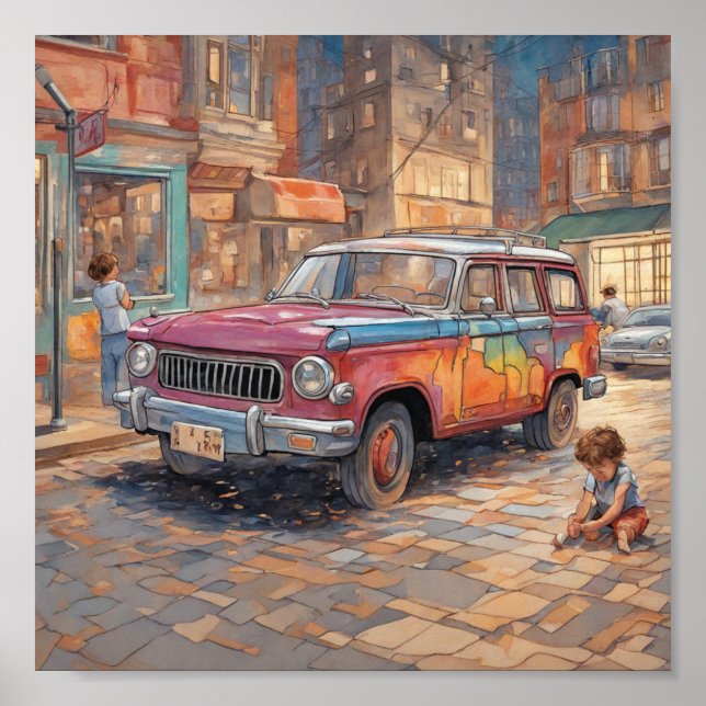 Car artwork poster (Front)