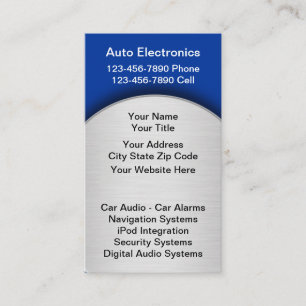 Car Audio Business Cards