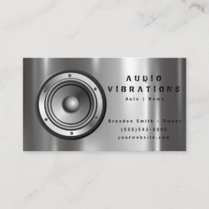 Car Audio Stereo Installation Business Card