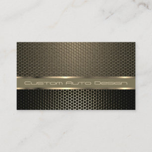 Car Auto Design Carbon Fibre Mechanic Service Business Card