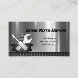 Car Auto Mechanic Repair Service Business Card
