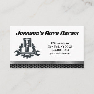 Car Auto Mechanic Repair Service Business Card