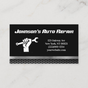 Car Auto Mechanic Repair Service Business Card