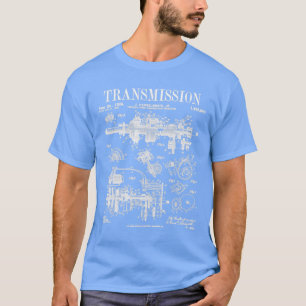 Car Automobile Engine Transmission Vintage Patent T-Shirt
