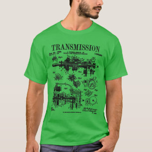 Car Automobile Engine Transmission Vintage Patent  T-Shirt