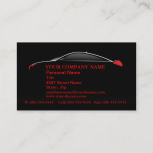 Car Automotive Service Sales Business Cards