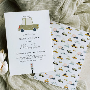 Car Baby Shower Invitation