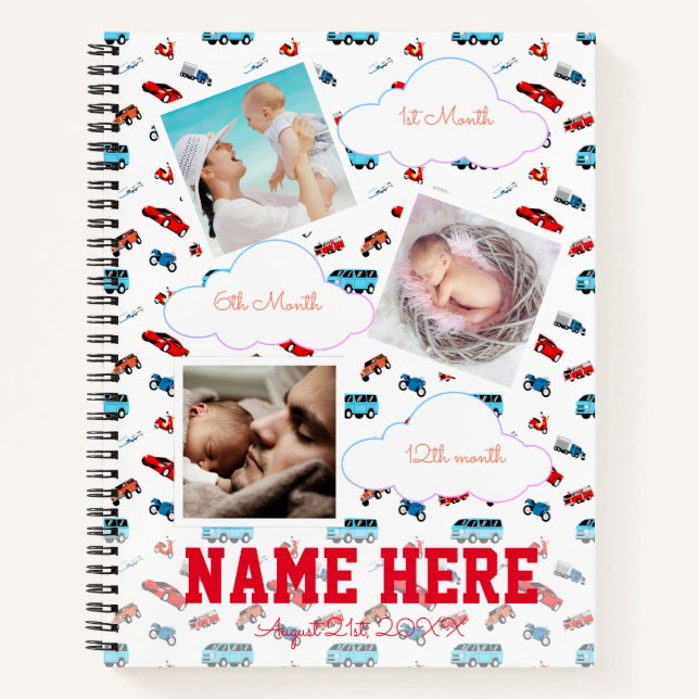 Car birthday party Milestone Guest Book (Front)