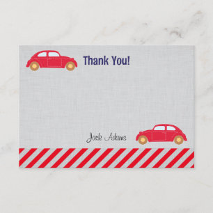 Car Birthday Thank You Card
