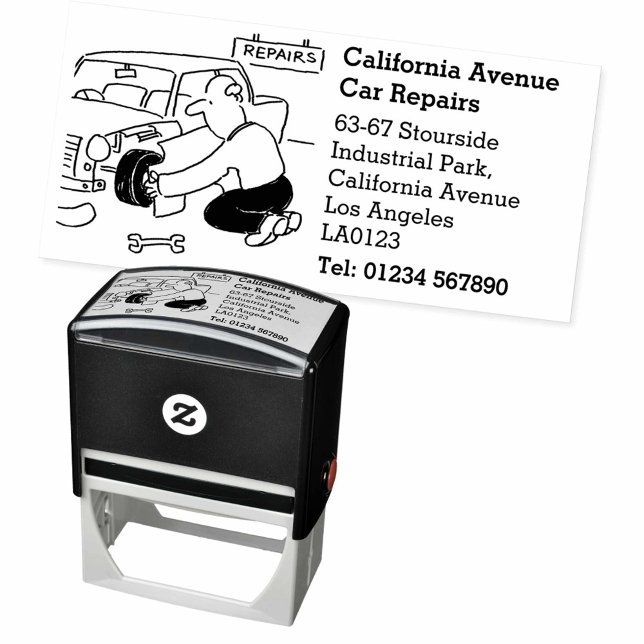 Car Bodyshop Vehicle Repairs Garage Business Self-inking Stamp (Creator Uploaded)