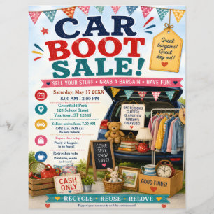 Car Boot Sale Poster Flyer