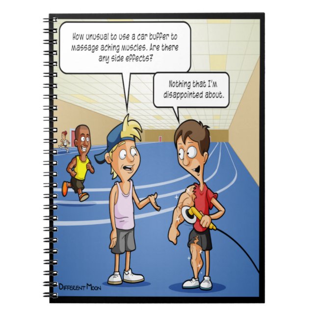 Car Buffer Massage Funny Notebook (Front)