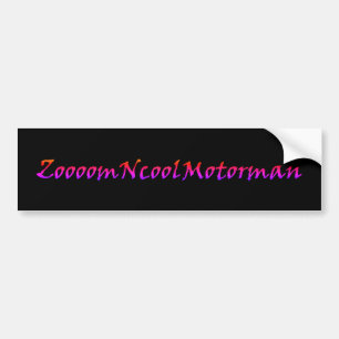 CAR BUMPER STICKER